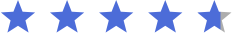 4.7 rating in stars